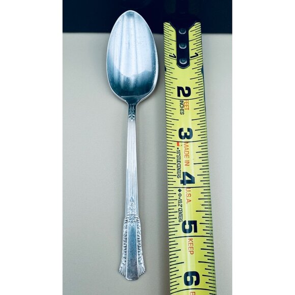 Set Of 8 International Silver Rogers 1940 TREASURE Silverplate Tea Spoons - Picture 8 of 8